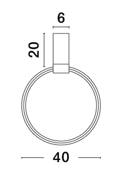 LED Deckenlampe Weiß Ø 40 cm dimmbar schwenkbar Ring HELENA