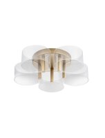LED Deckenleuchte in Gold Wei&szlig; &Oslash; 56 cm...
