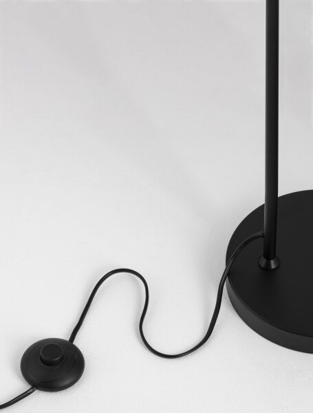 Stehlampe E14 150 cm in Schwarz Gold schwenkbar Retro Metall