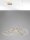 LED Pendelleuchte Ring 100 cm lang in Gold dimmbar Design