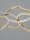 LED Pendelleuchte Ring 100 cm lang in Gold dimmbar Design