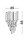 Wandlampe Up Down E14 35 cm hoch in Gold Klassisch 2 flammig