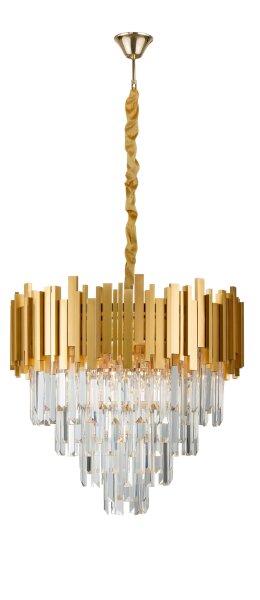 Hängeleuchte in Gold Ø 55 cm E14 höhenverstellbar Klassisch