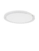 LED Deckenleuchte Wei&szlig; &Oslash; 46 cm dimmbar flach...