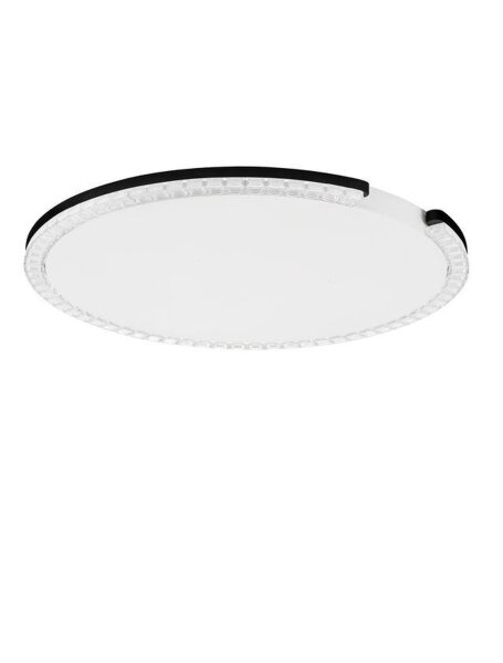 LED Deckenleuchte Schwarz Weiß Ø 65 cm dimmbar flach Modern