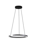 LED Pendelleuchte &Oslash; 46 cm dimmbar Schwarz...