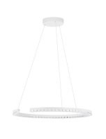 LED Pendelleuchte Ring Wei&szlig; &Oslash; 65 cm dimmbar...