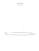 Runde LED H&auml;ngelampe Wei&szlig; &Oslash; 85 cm...