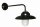 Applique murale int&eacute;rieure design vintage noir aluminium