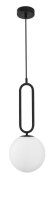 Pendelleuchte rund E27 &Oslash; 20 cm Schwarz Wei&szlig;...