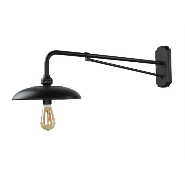 Applique vintage intérieure grande P:73cm noir aluminium