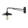 Applique vintage intérieure grande P:73cm noir aluminium