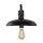 Applique vintage intérieure grande P:73cm noir aluminium
