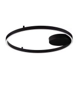 LED Deckenlampe rund &Oslash; 60 cm Schwarz dimmbar 2...