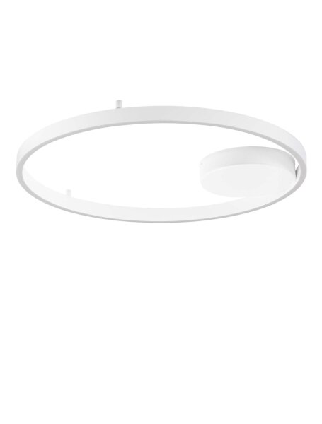 LED Deckenleuchte Weiß Ø 60 cm dimmbar rund 2 flammig Modern