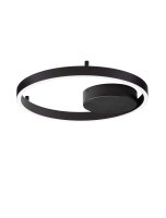 LED Deckenlampe Schwarz &Oslash; 40 cm dimmbar rund 2...