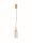 LED Pendelleuchte 14,2 cm breit in Gold Grau Retro Rauchglas