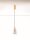 LED Hängelampe Retro in Gold Grau 14,5 cm breit Rauchglas