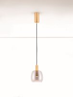 LED Hängeleuchte in Gold Grau Ø 16 cm...