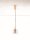 LED Hängeleuchte in Gold Grau Ø 16 cm höhenverstellbar Retro