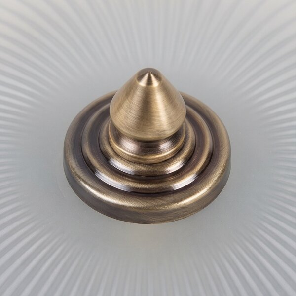 Plafonnier ELENI en laiton rond couloir salon