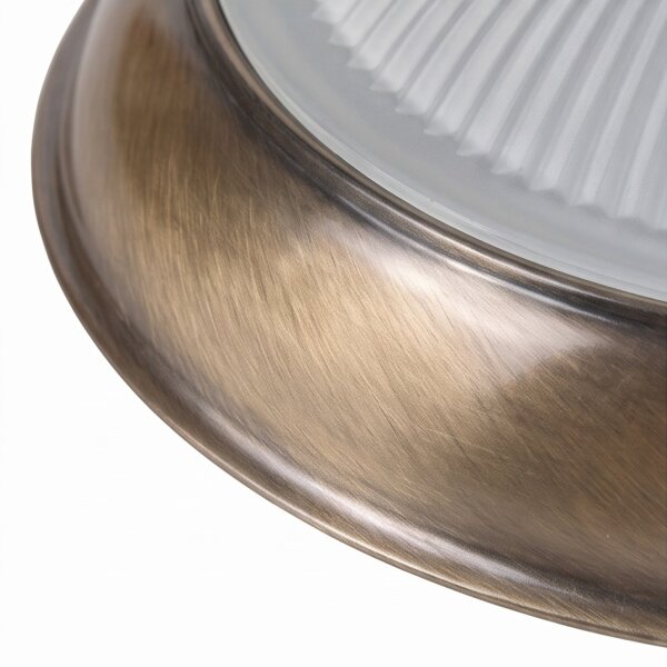Plafonnier ELENI en laiton rond couloir salon