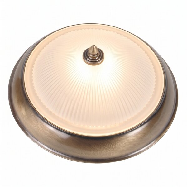 Plafonnier ELENI en laiton rond couloir salon