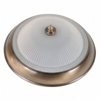Plafonnier ELENI en laiton rond couloir salon