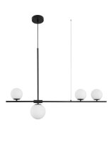 H&auml;ngelampe Retro Schwarz Wei&szlig; 100 cm lang G9...