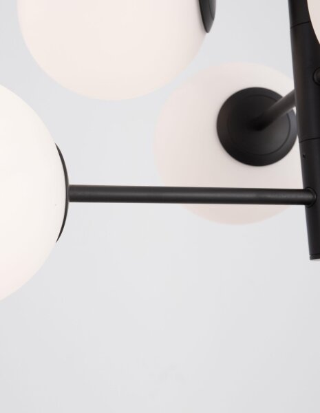 Hängeleuchte Schwarz Weiß 70 cm breit E14 höhenverstellbar