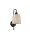 Wandlampe E27 36 cm hoch Schwarz Natur Boho Bambus Metall