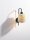 Wandlampe E27 36 cm hoch Schwarz Natur Boho Bambus Metall