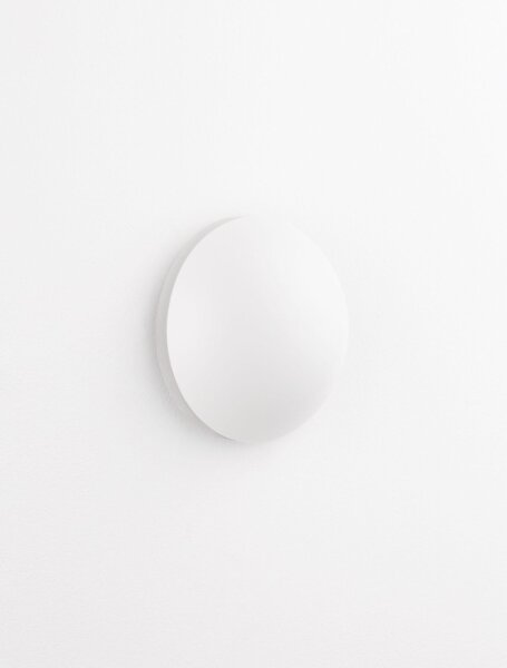 LED Wandleuchte Minimalistisch Weiß 12,5 cm breit rund