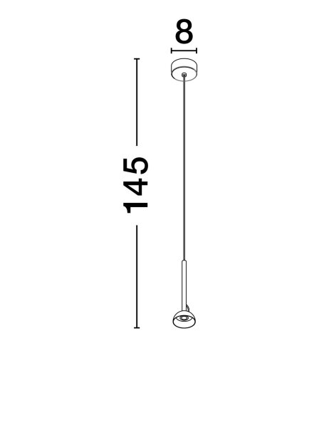 LED Pendelleuchte schmal 6 cm breit Schwarz höhenverstellbar