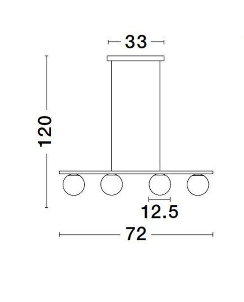 LED Pendelleuchte 72 cm lang Schwarz Weiß höhenverstellbar