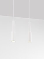 LED Pendelleuchte schmal 30 cm lang Weiß...