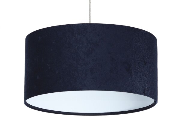 Suspension AIMEE bleu foncé blanc rétro rond