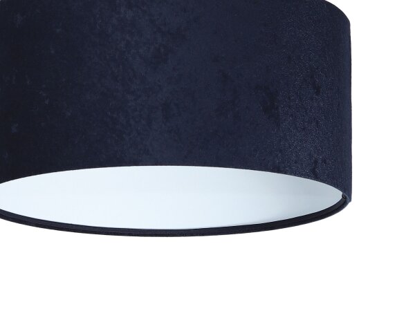 Suspension AIMEE bleu foncé blanc rétro rond
