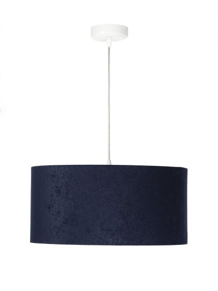 Suspension AIMEE bleu foncé blanc rétro rond