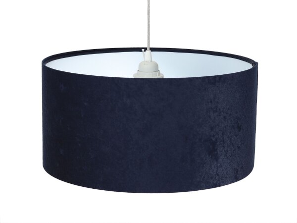 Suspension AIMEE bleu foncé blanc rétro rond