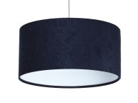 Suspension AIMEE bleu foncé blanc rétro rond