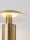 LED Nachttischlampe 22 cm in Gold warmweiß KAMDEN Aluminium
