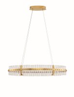 LED Pendelleuchte Ring &Oslash; 90 cm in Gold dimmbar...