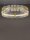 LED Pendelleuchte in Gold Ø 60 cm dimmbar Glas Ring warmweiß