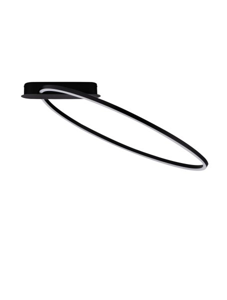 LED Deckenlampe rund 64 x 60 cm Schwarz dimmbar warmweiß
