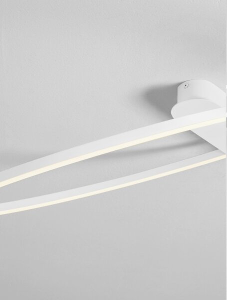 LED Deckenleuchte Weiß 64 x 60 cm dimmbar rund warmweiß