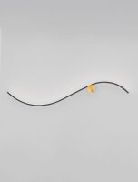 LED Wandlampe 102 cm breit in Schwarz Gold warmweiß...
