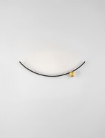 LED Wandlampe in Gold Schwarz 62 cm breit Up Down...