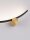 LED Wandlampe in Gold Schwarz 62 cm breit Up Down warmweiß