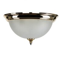 Plafonnier Antique en laiton Crème Salon
